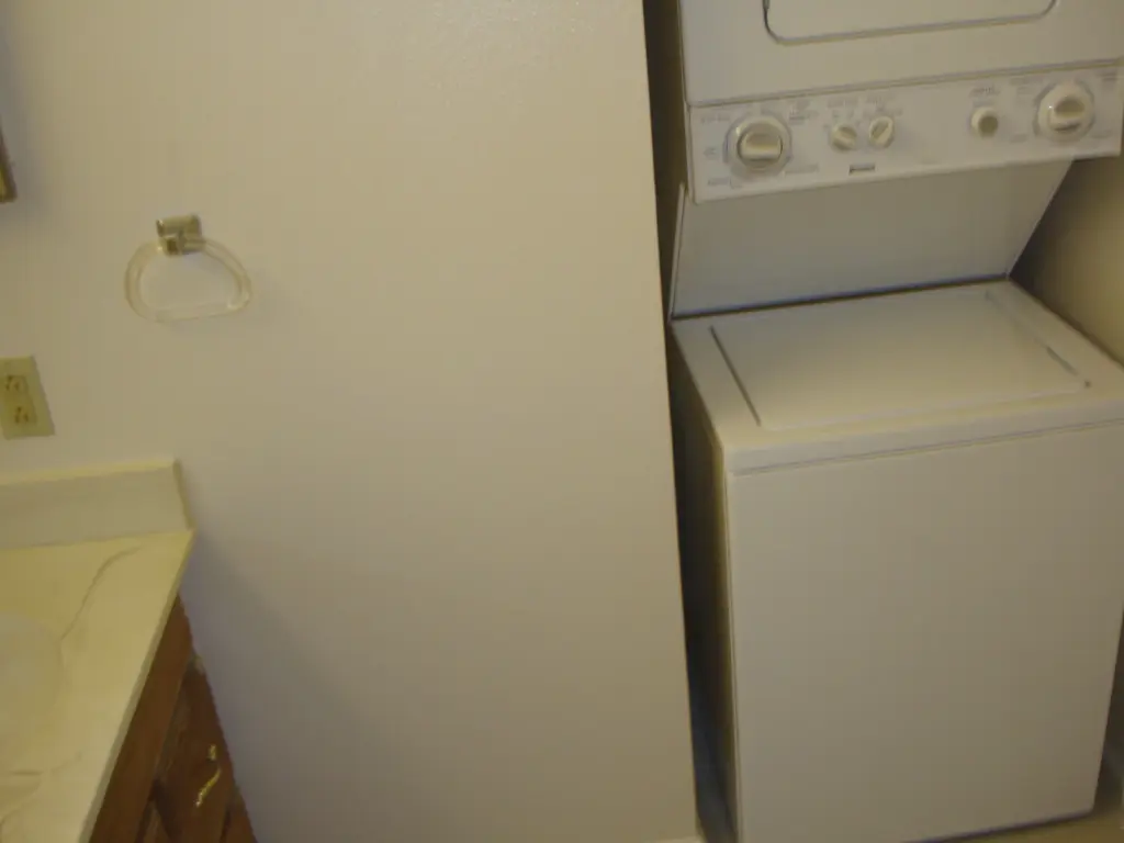 Bathroom Stacked Washer and Dryer